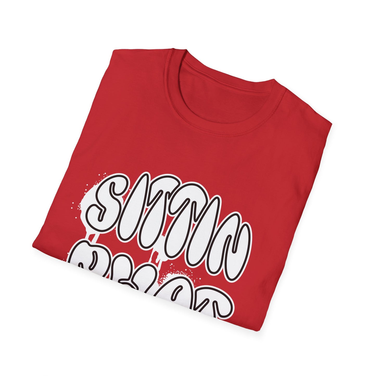 Sittin Phat Down South Retro, Drippy, Graffiti Unisex Softstyle T-Shirt