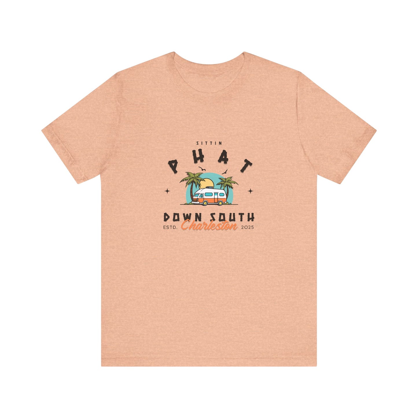 Retro Tropical Vibe Tee - 'Sittin Phat Down South' Unisex Jersey Shirt