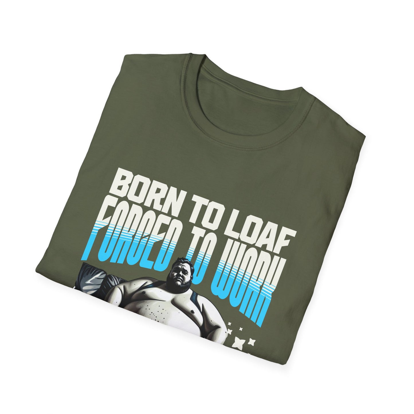 Funny Unisex T-Shirt - "Forced to Work" Design