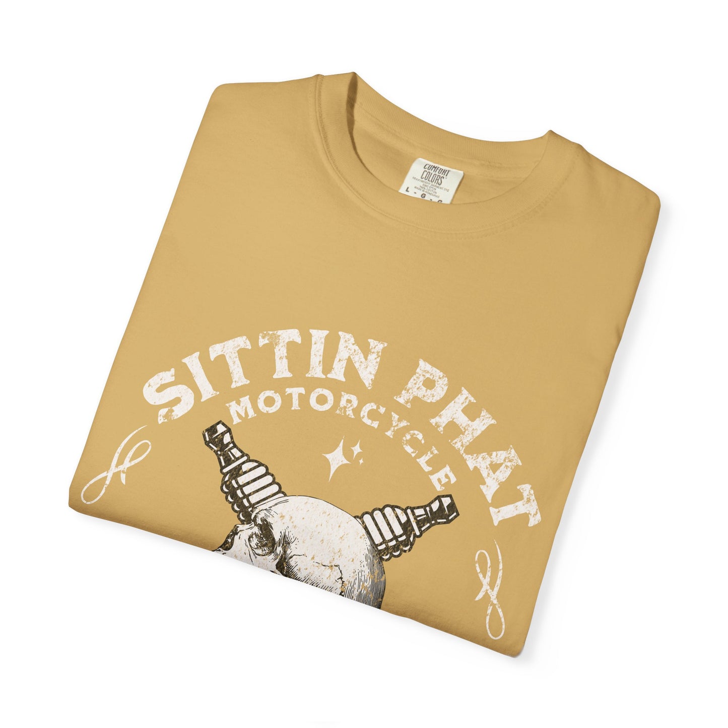 Motorcycle Club T-Shirt - Sittin Phat Down South, Skulls and Parts