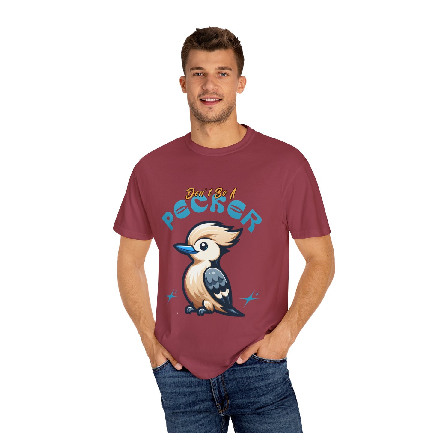 Funny Woodpecker Unisex T-shirt - Don't be a pecker