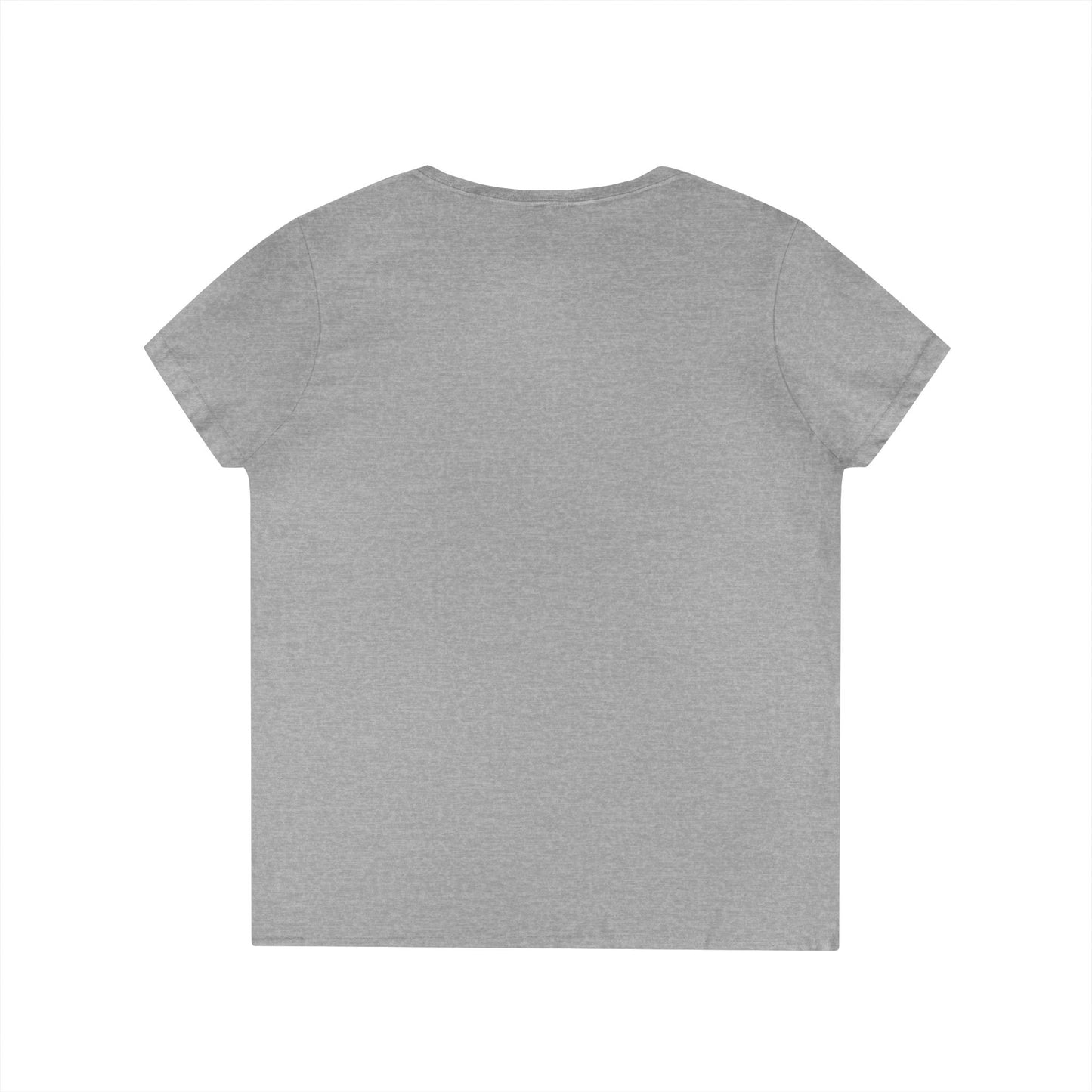 V-Neck T-Shirt Sew What Retro Cute as a Button Character Ladies' Tee