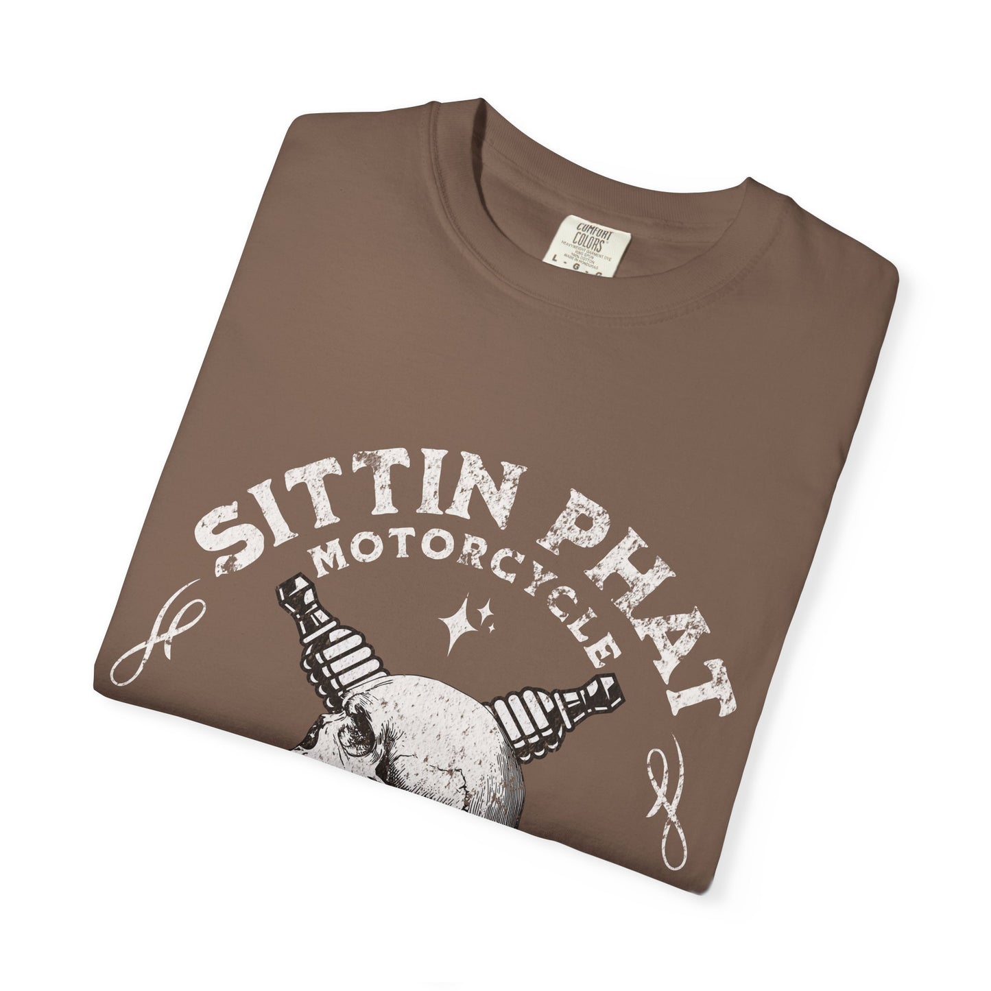 Motorcycle Club T-Shirt - Sittin Phat Down South, Skulls and Parts