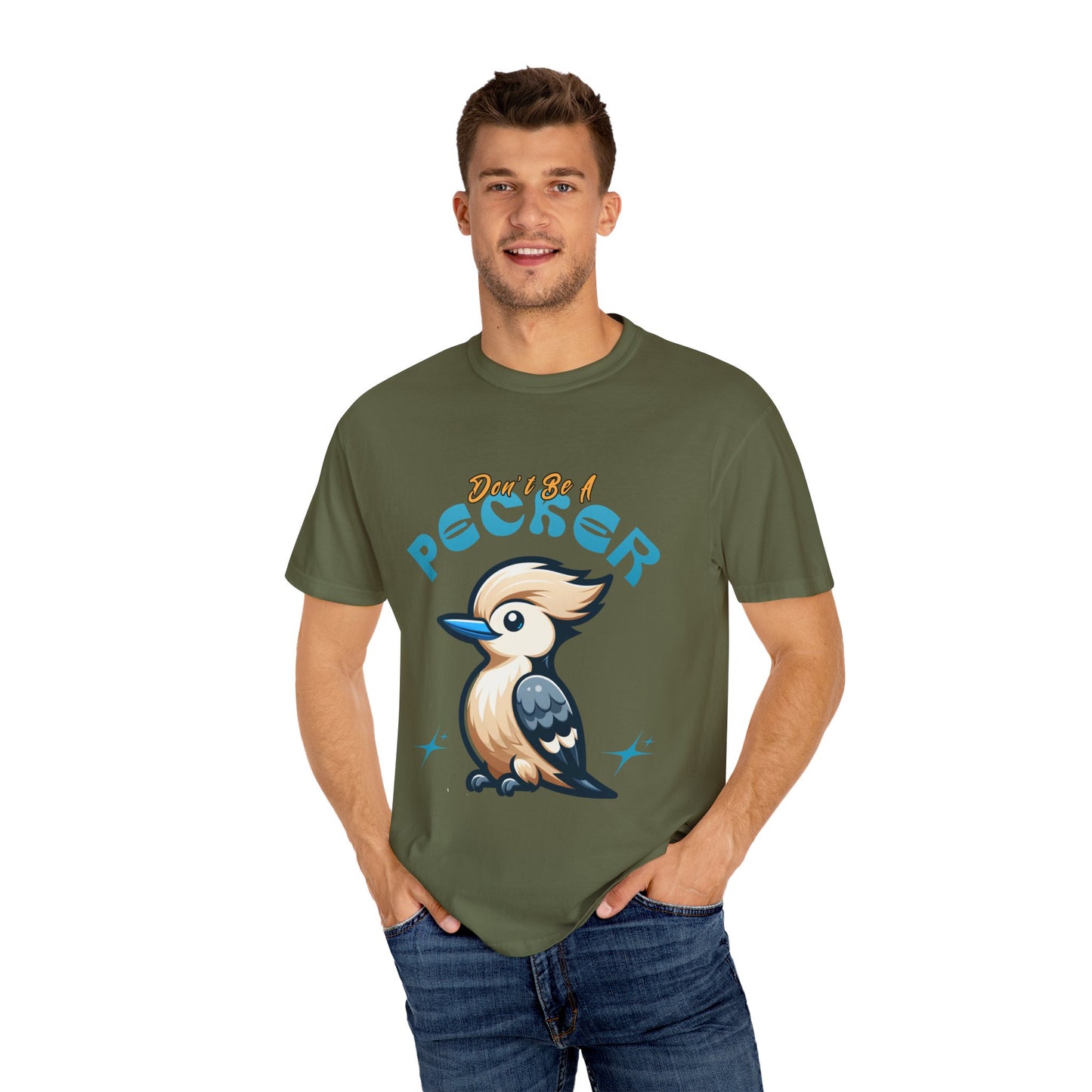 Funny Woodpecker Unisex T-shirt - Don't be a pecker