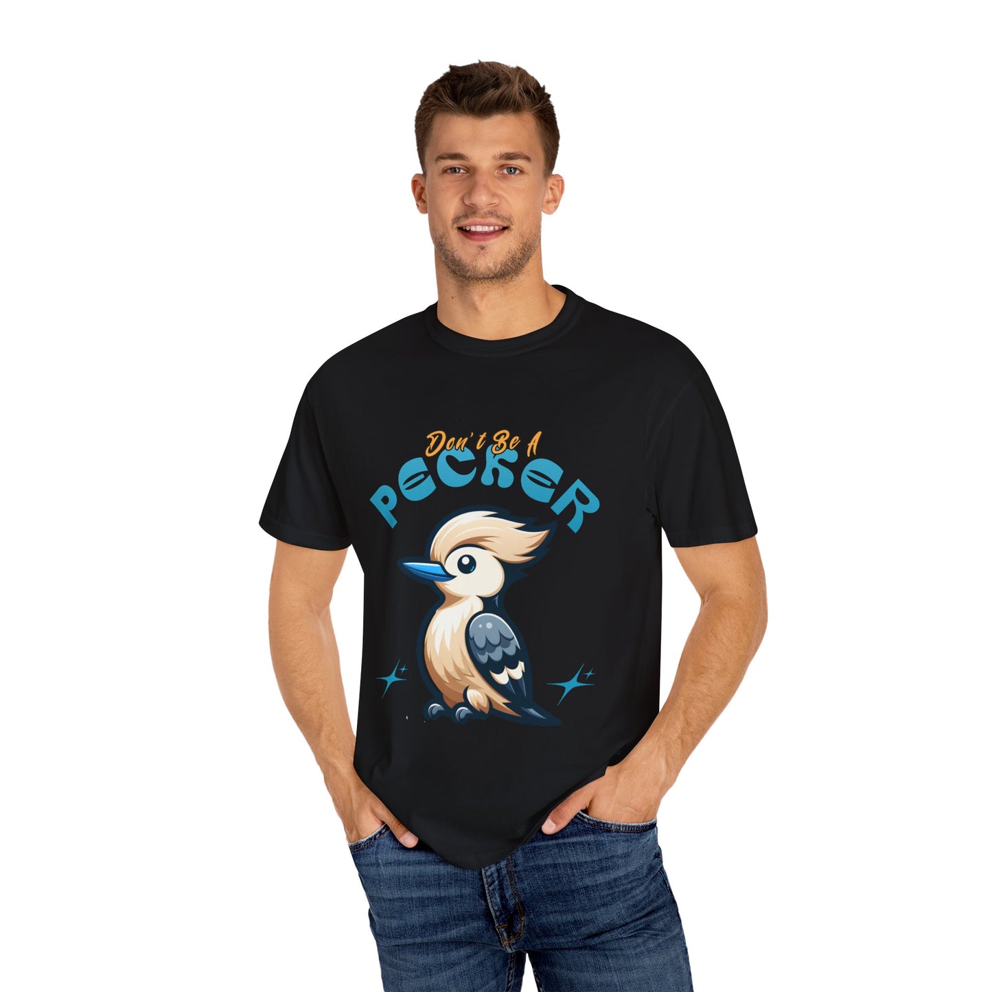 Funny Woodpecker Unisex T-shirt - Don't be a pecker