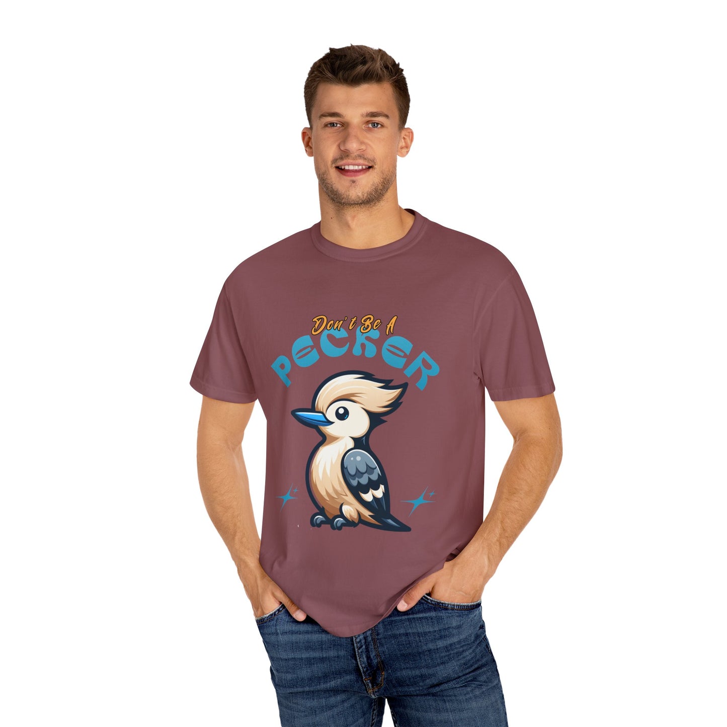 Funny Woodpecker Unisex T-shirt - Don't be a pecker