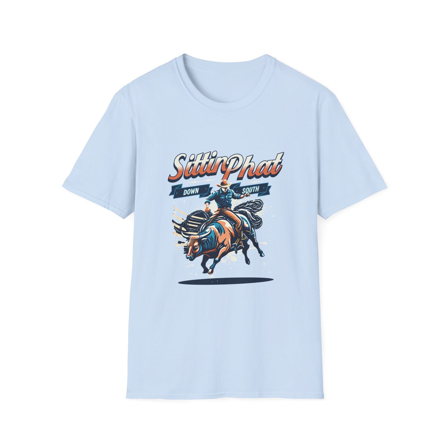 Rodeo Bull Rider T-Shirt - Sittin Phat Down South